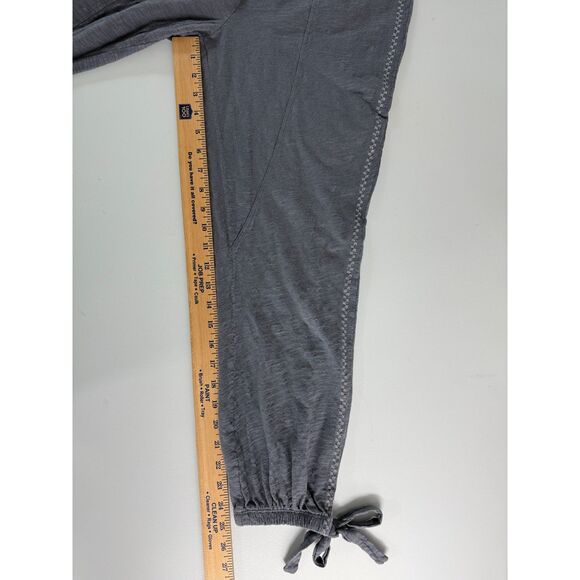 Mododoc Los Angeles Women's Jogger Pants Side Ties Embroidered Gray Size S - Picture 11 of 12